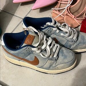 Nike Blue and Brown Women's Sneakers